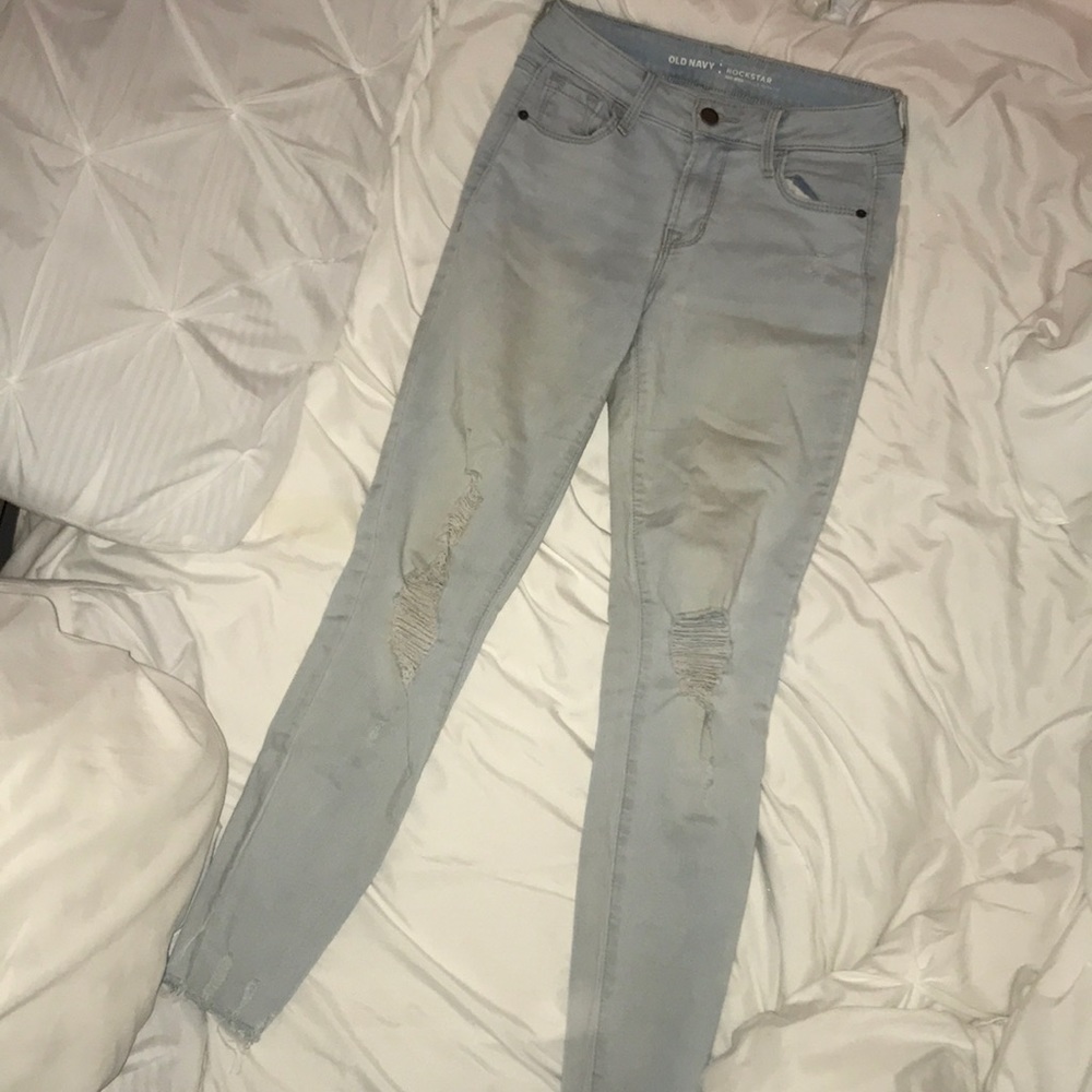 old navy light washer jeans